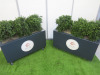 Pair of Artificial Boxwood Plants in Grey Mobile Planters. Size of Planter H60 x W100 x D35cm, Overall Height with Plants 100cm. - 8