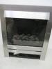 Nu-Flame Vitesse CF 16" Inset Glass Fronted Convector Gas Fire with Manual Control. Brushed Steel. RRP £808 - 4