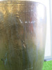 Glazed Planter with Remains of Bamboo Plant. Size of Planter H70cm. NOTE: planter top has been resin filled and has cracks to pot. - 6