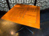 19 x Restaurant/Cafe Dining Table with Wooden Slatted Folding Top on Lightweight Black Metal Frame to Include: 15 x Size 70 x 70cm & 4 x Size 60 x 60cm. - 2