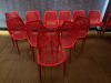 32 x Siesta Air Chair, Outdoor Stacking Chairs in Red. - 4