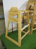4 x Wooden Children's High Chairs. - 2