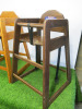 3 x Wooden Children's High Chairs. - 4