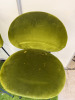 6 x Saba Ola Italian Made Green Velvet Upholstered Bar Stool on Black Metal Base. Size H76cm. NOTE: 2 x appear bleach stained (As viewed/Pictured). - 5