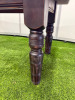 2 x Dark Brown Stained Low Wooden Coffee Tables with Stained Wooden Legs. Size H52 x W132 x D70cm. - 4