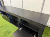 TV Stand with Storage in Black. Size H45 x W150 x D35cm. - 5