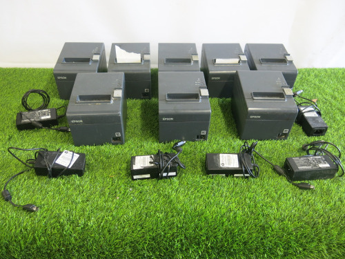 8 x Epson TM20II Printers. Comes with 5 x Power Supplies.