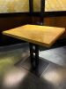 14 x SG Partneri Wooden Table with Light Wood Top on Black Painted Base. Size H72 x 80 x 60cm.