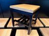 42 x SG Partneri Wooden Low Stools with Light Wood Top on Black Painted Base. Size H44 x W40 x D40cm. - 3