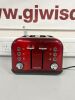 Morphy Richards, Model 242004, 4 Slice Toaster in Red.