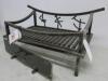 Orient Steel Hand Crafted Fire Basket with Grate & Front Cover. RRP £312 - 3