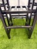 25 x SG Partneri Wooden High Stool with Light Wood Top on Black Painted Base. Size H80 x W40 x D40cm. - 4