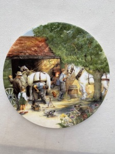 Original Set of 12 &ldquo;Old Country Crafts" Royal Doulton Fine Bone China Plates by Susan Neil.