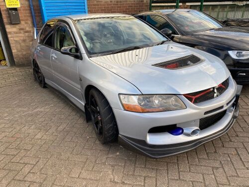 Mitsubishi Lancer Evo IX FQ-300 - 2005 with Cherished Registration K400 UFO. MOT to August 2026. Race Tuned with Competiton Upgrades, MIVEC 2L Turbo, Bola Wheels, Brembo Brakes, Ralliart Bucket Leather and Alcantara Racing Seats. As Viewed and Pictured. 