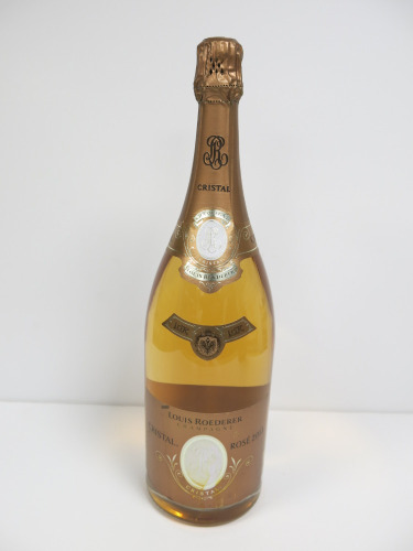 Magnum Bottle of Louis Roederer Cristal Rose Champagne, 2013, Size 1500ml.