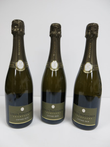 3 x Bottles of Louis Roederer Vintage Champagne, 2015, 750ml.