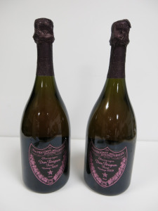 2 x Bottles of Dom Perignon Rose Vintage Champagne, 2009, 750ml.