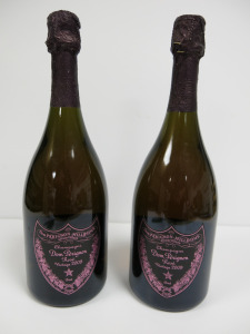 2 x Bottles of Dom Perignon Rose Vintage Champagne, 2009, 750ml.