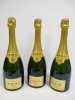 3 x Bottles of Krug Grande Cuvee 172Eme Edition Brut Champagne, 750ml.