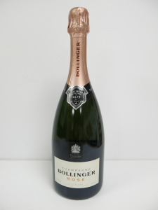 Bottle of Bollinger Rose Brut Champagne, 750ml.