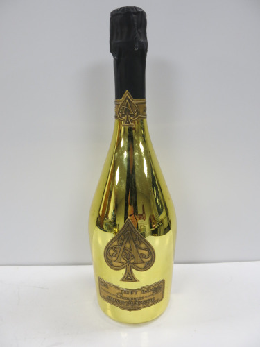 Bottle of Armand De Brignac Ace of Spades Brut Champagne, 750ml.