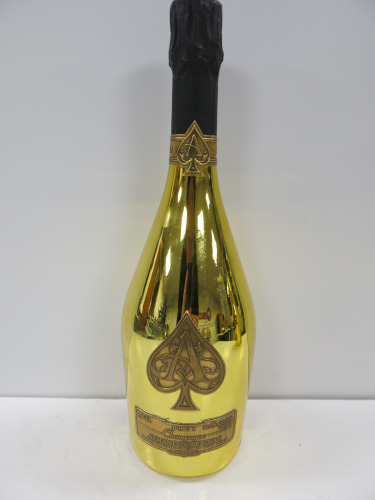Bottle of Armand De Brignac Ace of Spades Brut Champagne, 750ml.