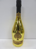Bottle of Armand De Brignac Ace of Spades Brut Champagne, 750ml.