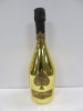 Bottle of Armand De Brignac Ace of Spades Brut Champagne, 750ml.