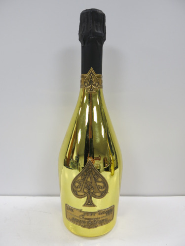 Bottle of Armand De Brignac Ace of Spades Brut Champagne, 750ml.
