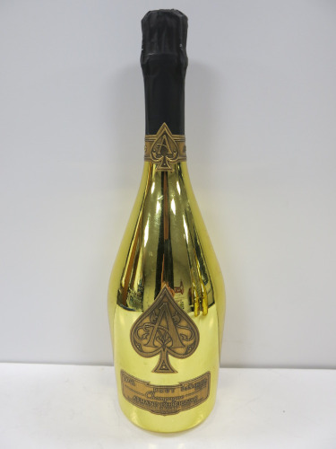 Bottle of Armand De Brignac Ace of Spades Brut Champagne, 750ml.