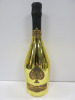 Bottle of Armand De Brignac Ace of Spades Brut Champagne, 750ml.