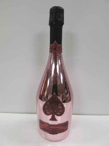 Bottle of Armand De Brignac Ace of Spades Rose Champagne, 750ml.