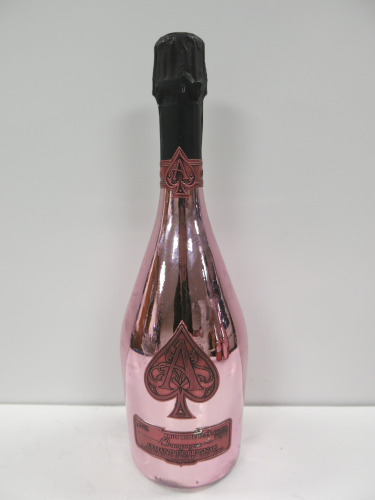 Bottle of Armand De Brignac Ace of Spades Rose Champagne, 750ml.