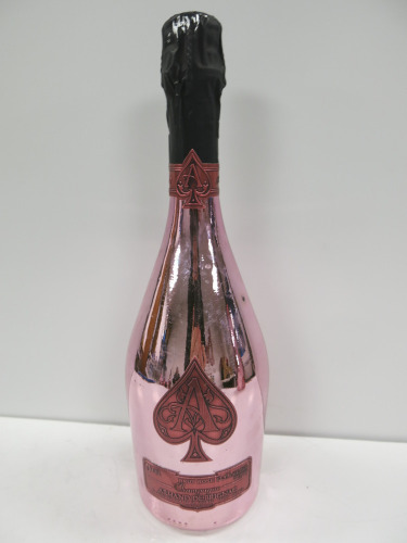 Bottle of Armand De Brignac Ace of Spades Rose Champagne, 750ml.