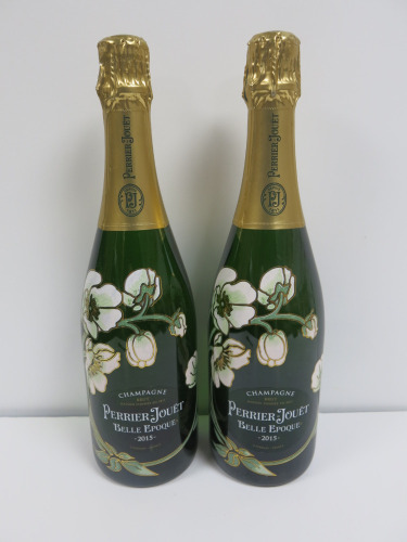2 x Bottles of Perrier Jouet Belle Epoque Champagne, 2015, 750ml.
