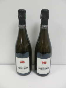 2 x Bottles of Jacquesson Cuvee No746 Champagne, 2023, 750ml.
