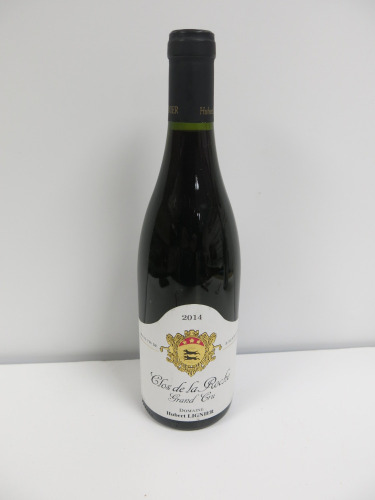 Bottle of Domaine Hubert Lignier Clos De La Roche Grand Cru Red Wine, 2014, 750ml.