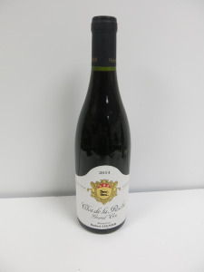 Bottle of Domaine Hubert Lignier Clos De La Roche Grand Cru Red Wine, 2014, 750ml.