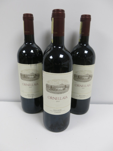 4 x Bottles of Ornellaia Bolgheri Superiore Red Wine, 2011, 750ml.
