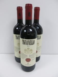 3 x Bottles of Tignanello Toscana Antinori Red Wine, 2021, 750ml.