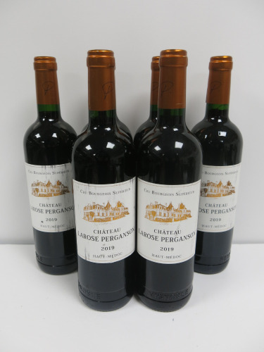 6 x Bottles of Chateau Larose Perganson Cru Bourgeois Superieur Red Wine, 2019. 750ml.