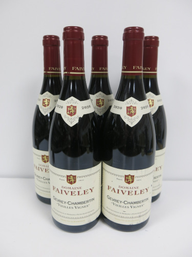 5 x Bottles of Domaine Faiveley Gevrey Chambertin Vieilles Vignes Red Wine, 2020, 750ml.