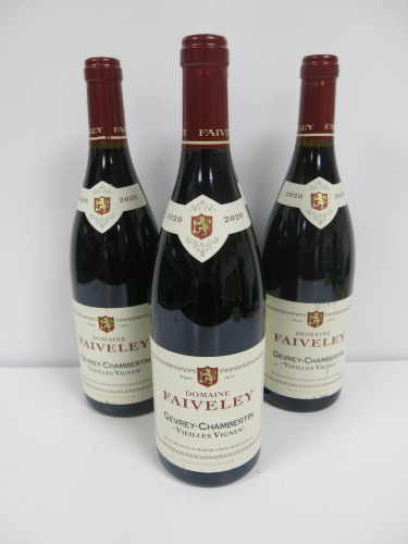 4 x Bottles of Domaine Faiveley Gevrey Chambertin Vieilles Vignes Red Wine, 2020, 750ml.