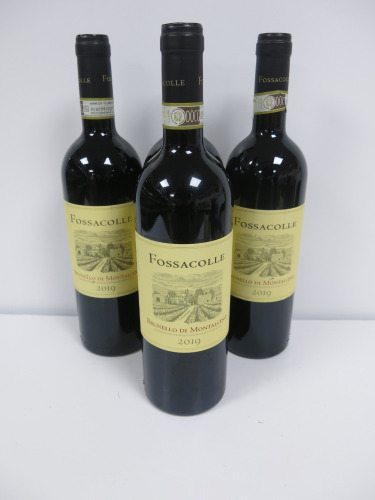 4 x Bottles of Fossacolle Brunello Di Montalcino Red Wine, 2019, 750ml.