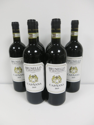 6 x Bottles of Brunello Di Montalcino Capanna Red Wine, 2019, 750ml.