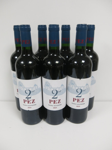 7 x Bottles of Chateau de Pez 2nd Pez Saint Estephe, 2019, 750ml.