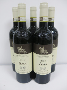 5 x Bottles of Castello Di Ama Chianti Classico Red Wine, 2021, 750ml.