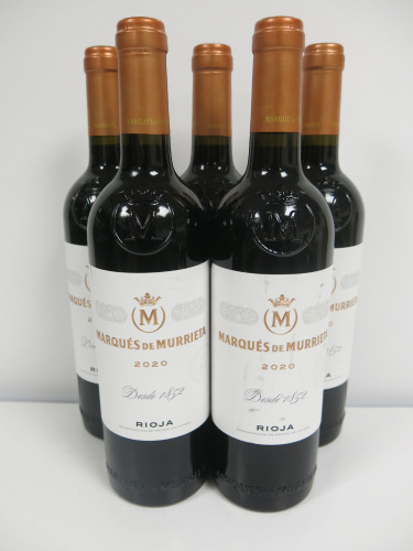 5 x Bottles of Marques De Murrieta Rioja Red Wine, 2020, 750ml.