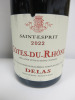 5 x Bottles of Saint Esprit Cotes Du Rhone Delas Red Wine, 2022, 750ml. - 2
