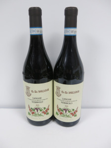 2 x Bottles of G D Vajra Langhe Nebbiolo Red Wine, 2023, 750ml.
